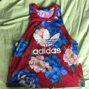 Adidas Floral Tank Top Like New